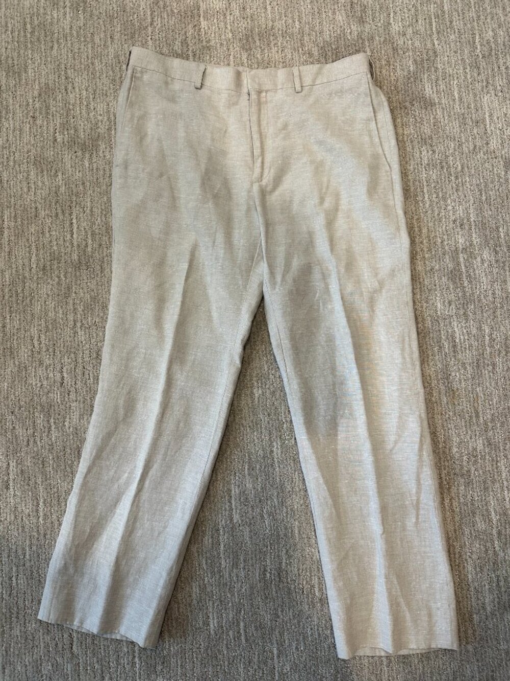 Cubavera Delave Linen Flat Front Pant size 34x32